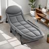 Office Nap Cot, Foldable Nap Bed for Indoor, Home and Office - Adjustable Tilt Angle, Length 200cm, Reinforced Metal Bracket