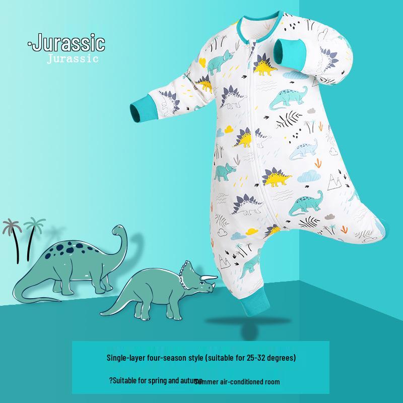 

IDBABY Бавовняний спальний мішок для немовлят з розділеними ніжками – Всесезонний дизайн проти здригання та проти перекидання для весни та осені. XL (Recommended Height 100-120CM)