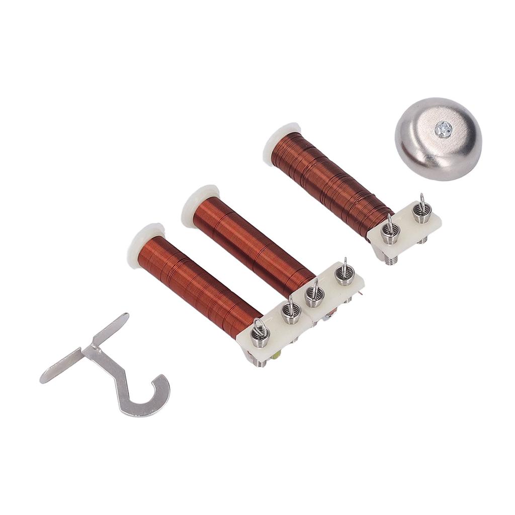 Electromagnet Current Tester Helical Coil Electric Bell Hook Set for Physics Experiment