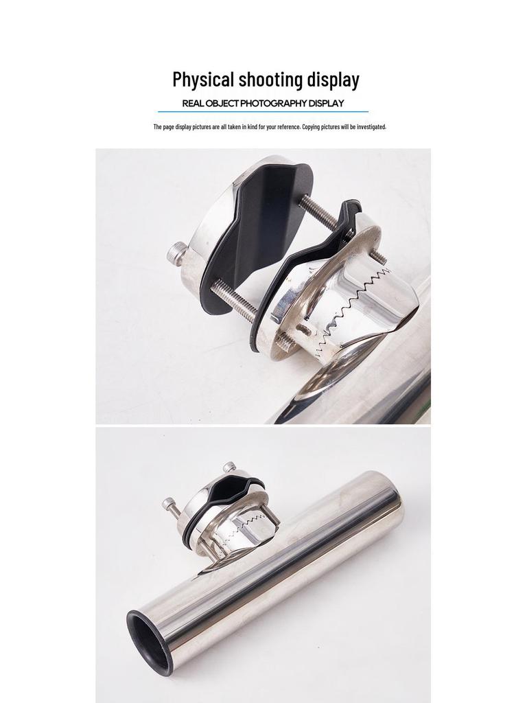 Stainless Steel Fishing Rod Holder for Boats - Professional Yacht & Speedboat Tackle Tool.