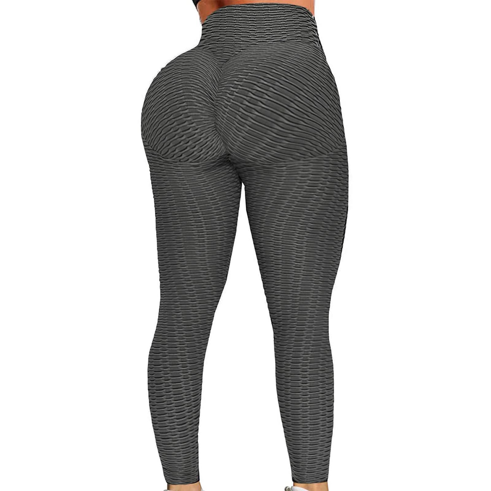 Women s Pringing Hip Lifting Exercise Fitness Running High Waist Yoga Pants S чёрный