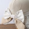 New Summer Women's UV Protection Seaside Breathable Sun Hat Bow Mesh Big Eaves Bucket Hat Sun Hat