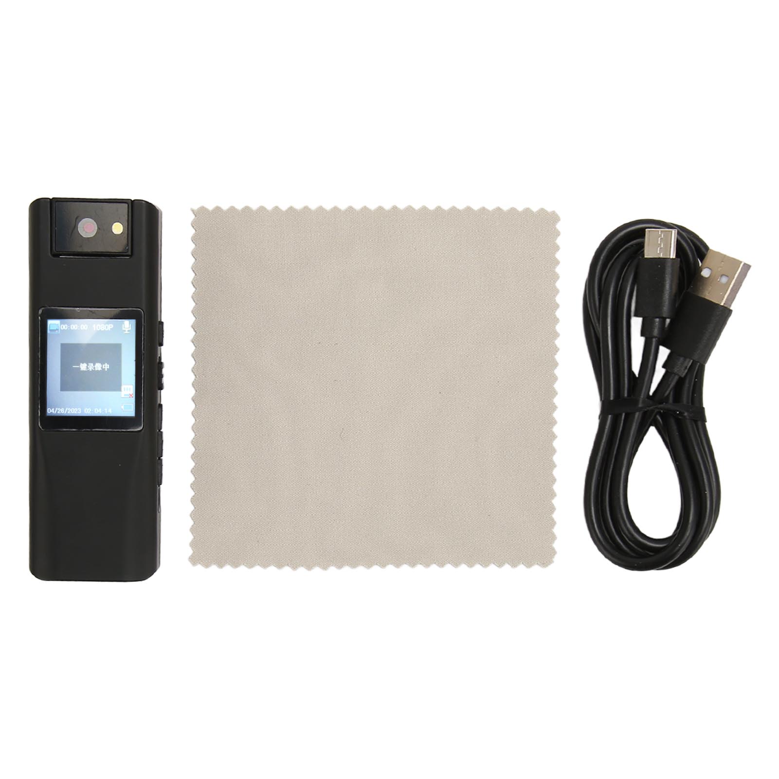 

Back Clip Video Recorder 1080P Motion Detection Loop Recording Function Portable Mini Recording