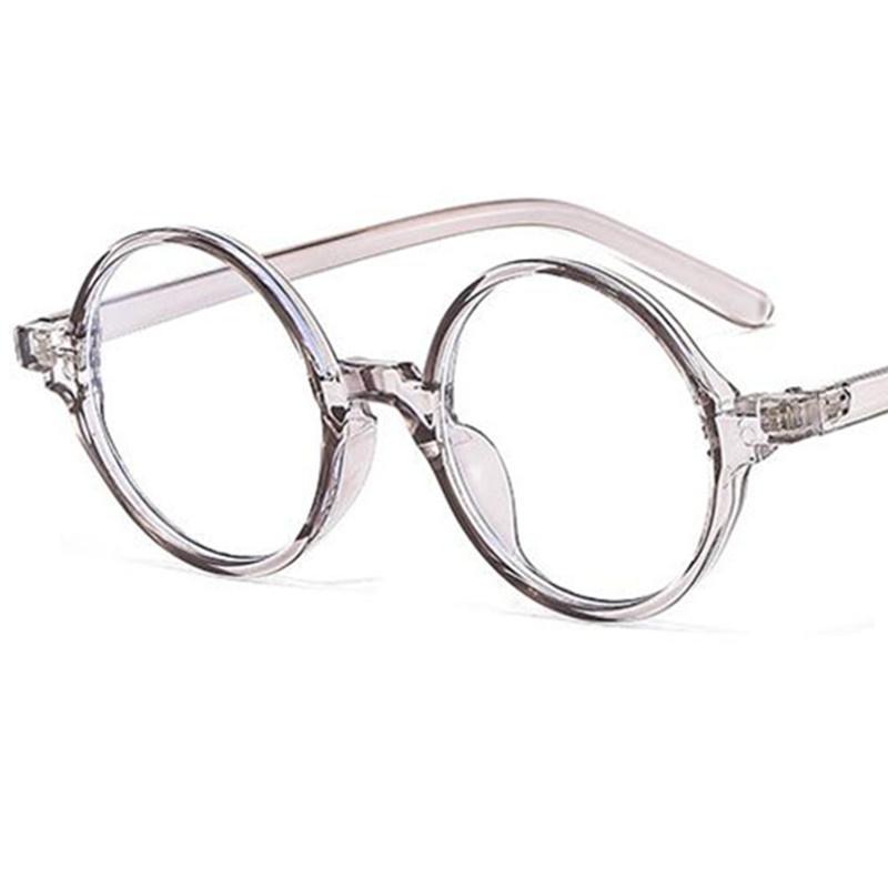 

Fashion Anti-Blue Light Glasses Unisex Round Frame Eyeglasses Classic Spectacles Googles Simplity Eyewaear Ornamental as picture серый