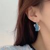 Girly Asymmetrical Cat Star Bow Earrings