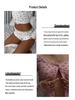 Lace Patchwork Long Sleeve Top & Shorts: Trendy Casual Two-Piece Set