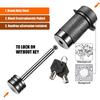 CZC AUTO Trailer Tongue Coupler Lock, Dia 1/4 Inch, 2-1/2 Inch Span Fits Latch-Type Coupler For Towing Boat Truck RV Car Trailer