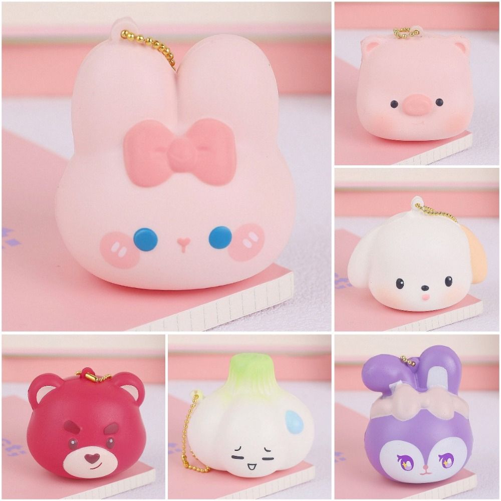 

Slow Rising Slow Rising Squeeze Keychain Pink Pink Pig Squeeze Toy Vent Toys Birthday Gift