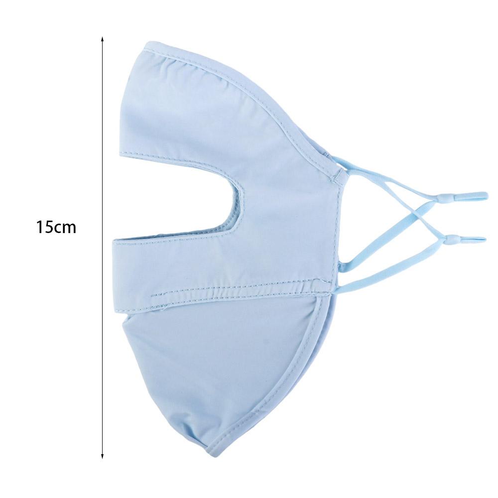Solid Color Sun Protection Face Gini Mask Driving Face Mask Summer Sunscreen Mask Womne Sun Hats