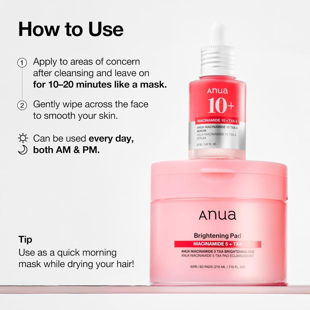Anua Niacinamide 5 TXA Brightening Pad (60 Pads)