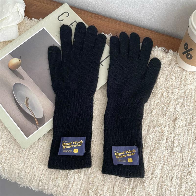 Gloves  Wool Knitted Touch Screen Cloth Thickened Winter Outdoor Warmth for Women Riding