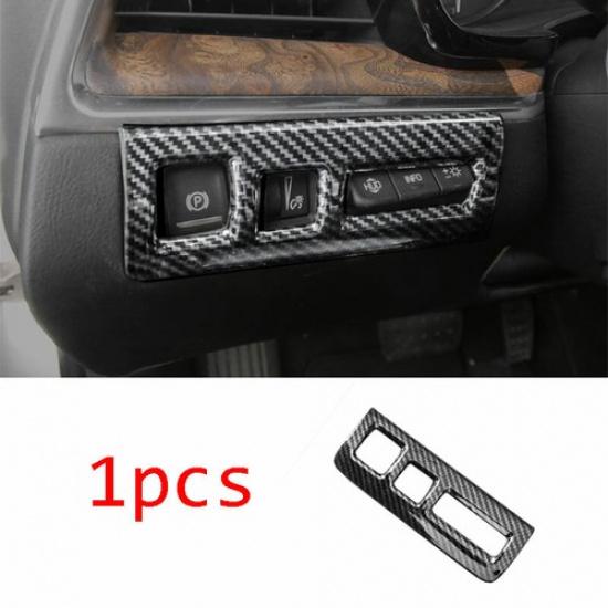 Fit For 2016-2020 Cadillac XT5 Carbon Fiber Headlight Switch Control Frame Trim