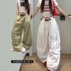 Quick-drying scissor pants women's design sense lazy wide-leg overalls new pear-shaped body drape sports pants