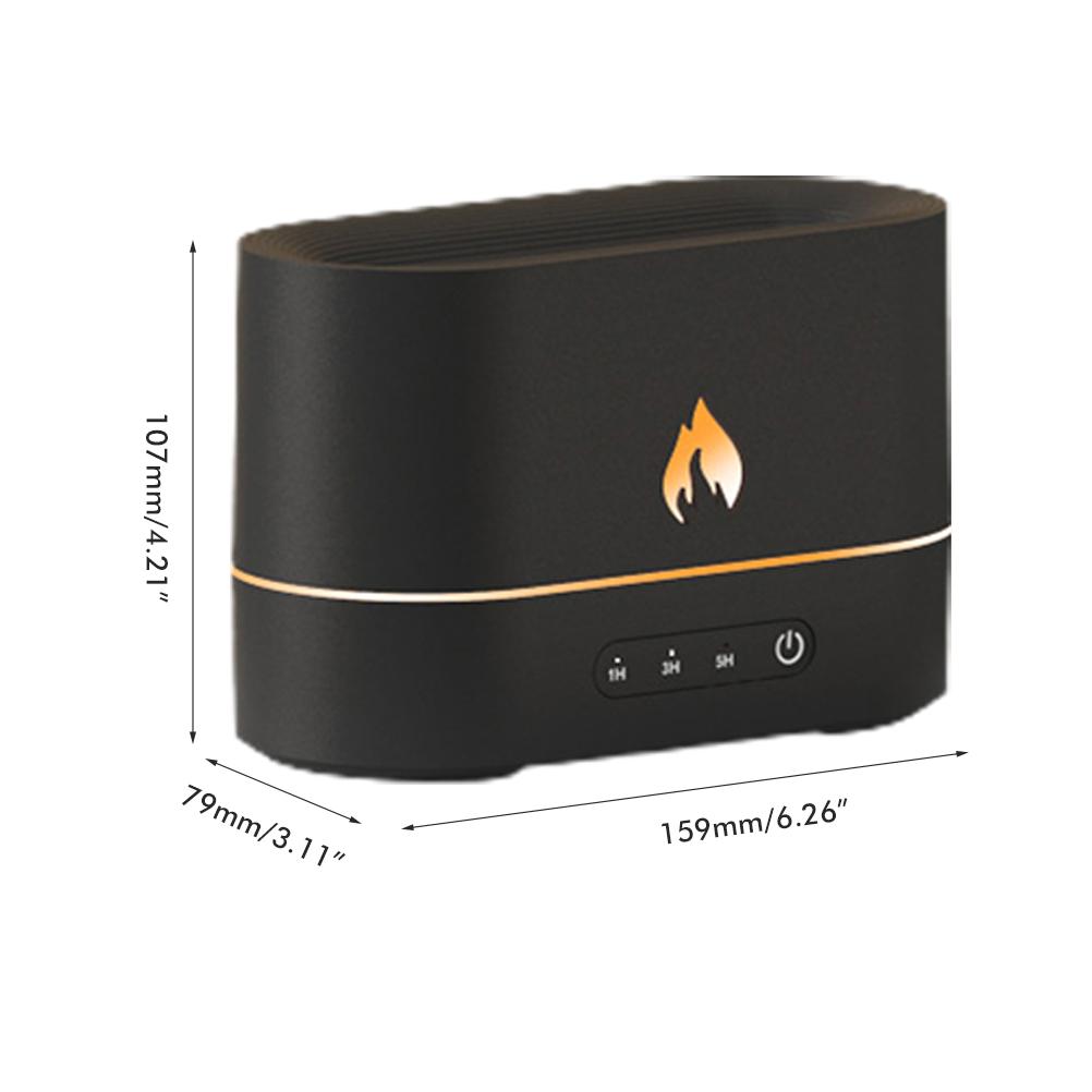 Flame Humidifier Essential Oil Diffuser Cool Mist Humidifiers for Bedroom 200 Ml Mini Air Small
