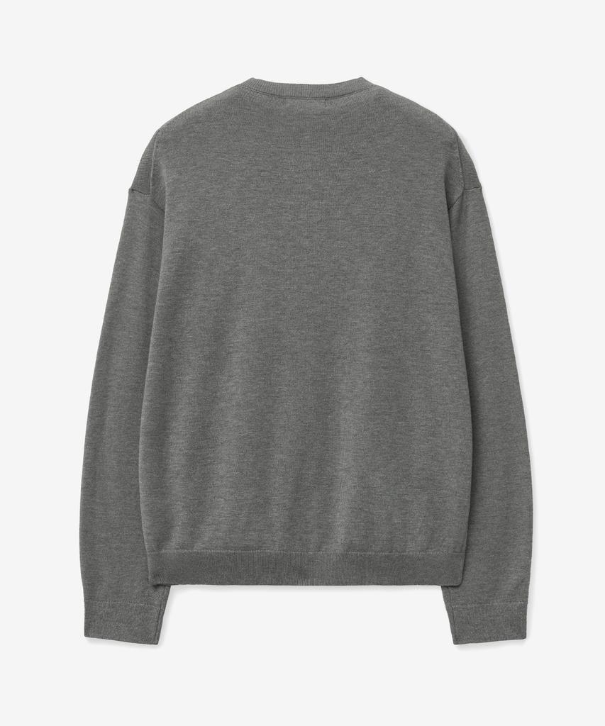 Vtwo Soft Round Basic Cardigan (Grey)
