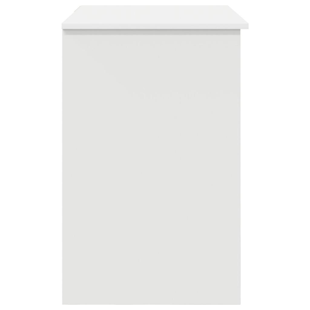 Minimalist White Computer Desk with Drawer Storage Compartments, Suitable for Living Rooms and Studies, Dimensions 90x49.5x75 Cm