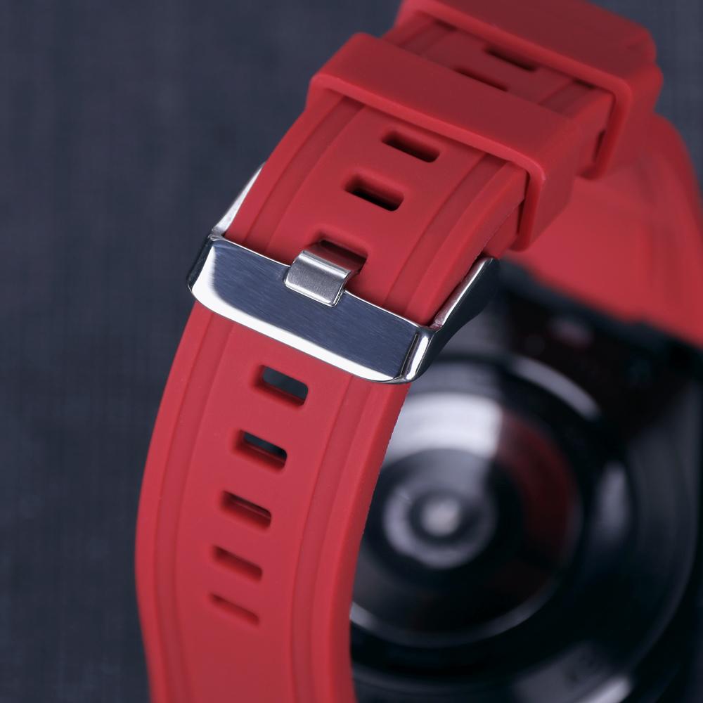 

Набір класичних модифікацій для Samsung Galaxy Watch 4 Classic 46 мм, металевий корпус, гумовий браслет для Samsung Watch 4Classic 46 Luxury Mod Kit Galaxy 4Classic 46mm