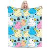 Duck Face Blankets Fleece  Warm Throw Blanket For Car Sofa Couch Bed Rug