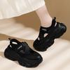 Summer heightening hollow breathable dad shoes Velcro versatile new sandals casual platform sports shoes