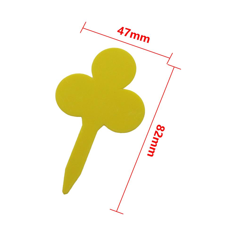 100Pcs Plant Labels Heart-shape Clover-Shape Waterproof Flower Herb Nursery Tags Garden Balcony Potted Plants Marking Signs