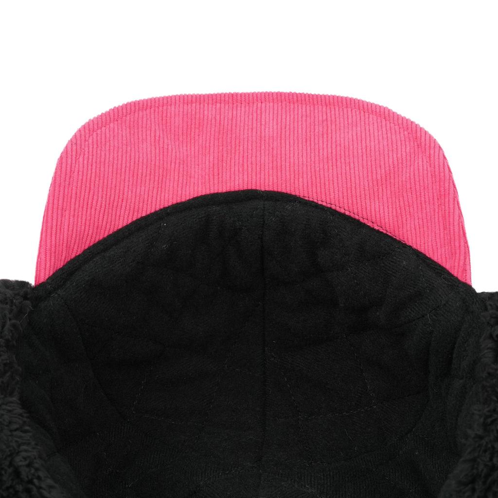Corduroy Hat with Ear Cold Heat Cold Cold Protection Commuting To Winter Mountain Climbing Black [Clakllie] Cap, Flaps, Stylish, Protection,