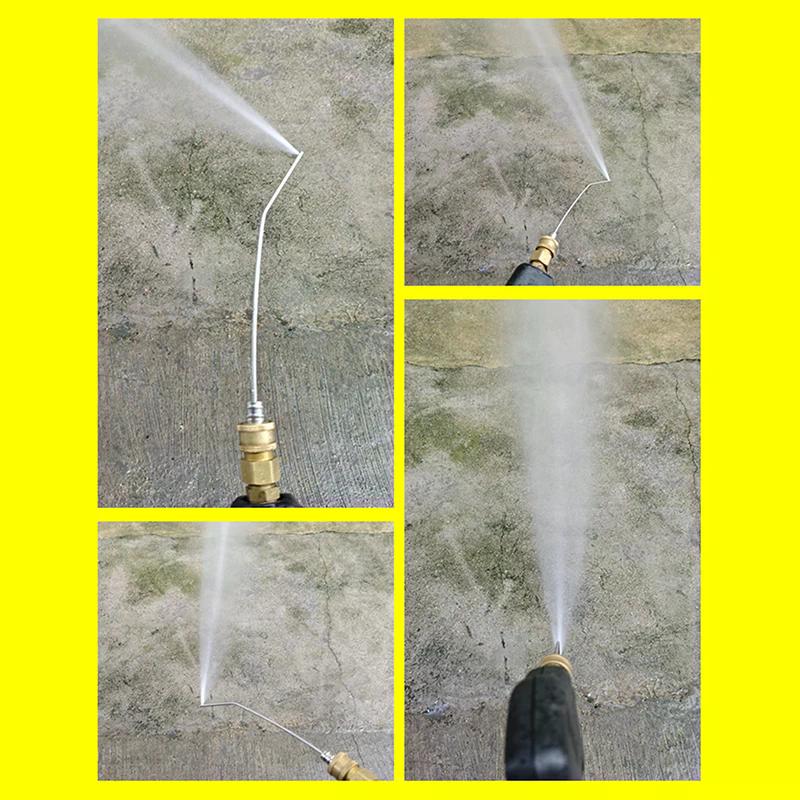 High Pressure Cleaning Needle Nozzle 1/4" Quick Connect Slim Design For Deep Cleaning AC & Car Washer Tanks
