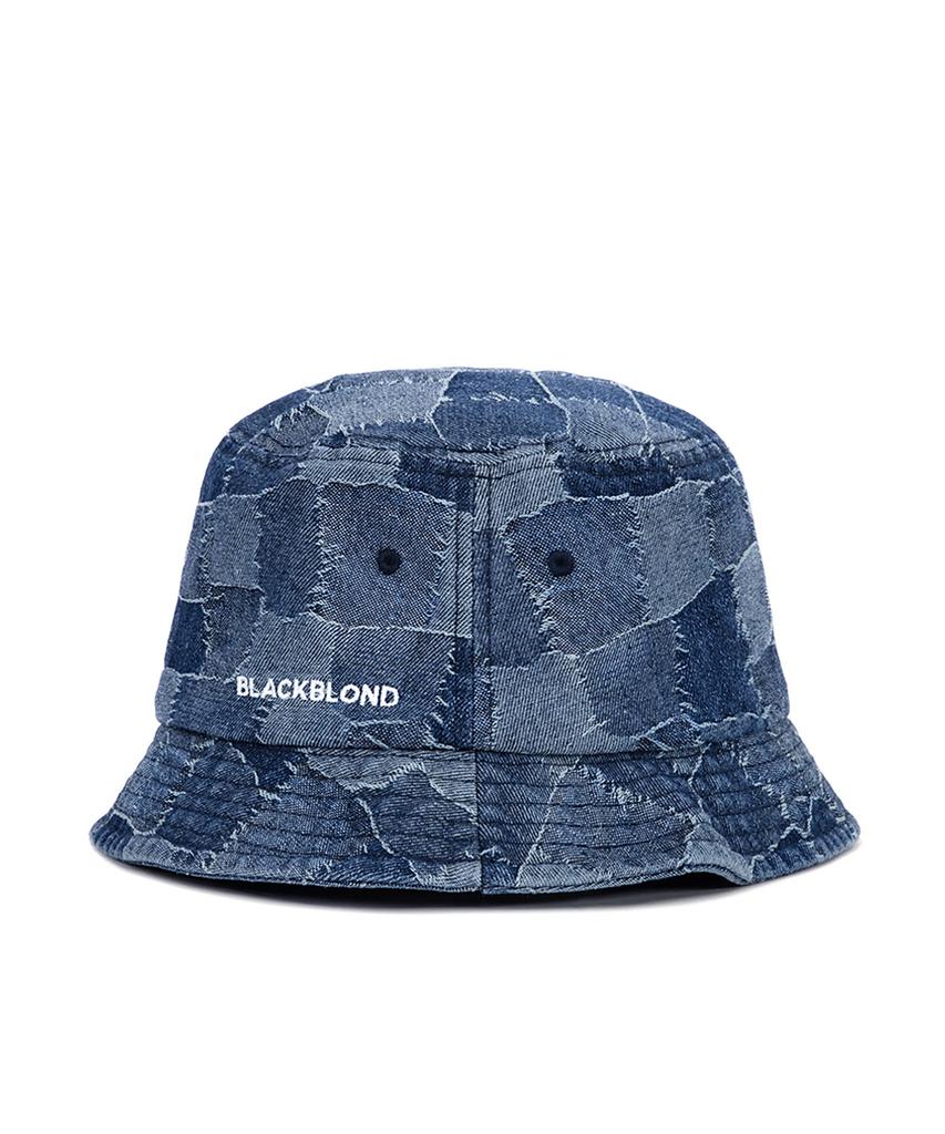 BLACKBLOND Vividi Patchwork Denim Bucket Hat (Blue)