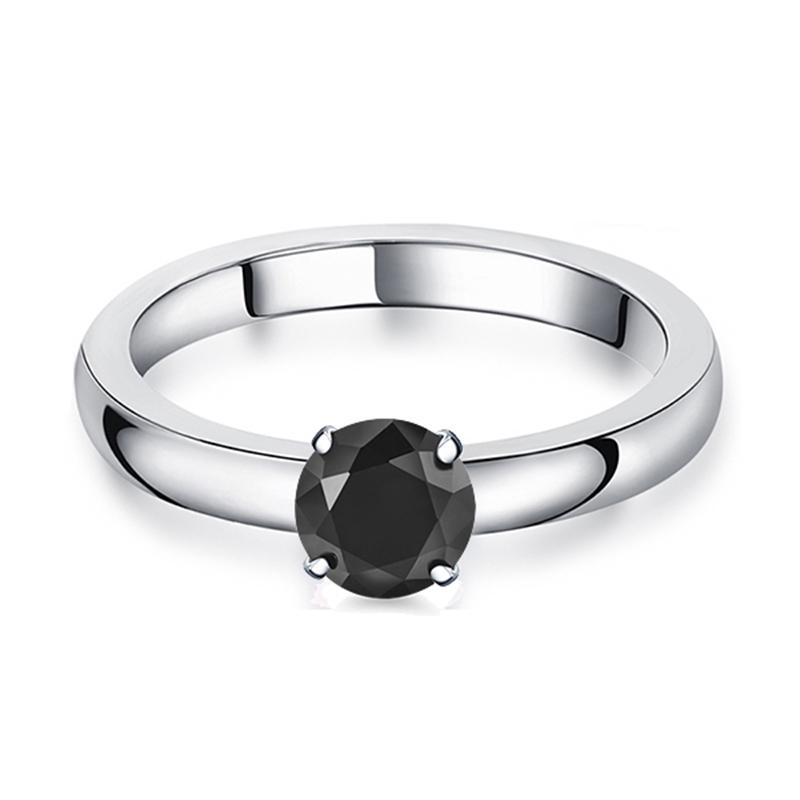 Doe-het-zelf 1,5 CT Solitaire Verlovingsringen Trouwringen Verwisselbaar Roestvrij Staal Ronde Zirkonia Belofteringen voor Haar