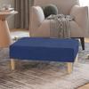 Day and Night - Day and Night Blue Fabric Footstool 78x56x32 Cm