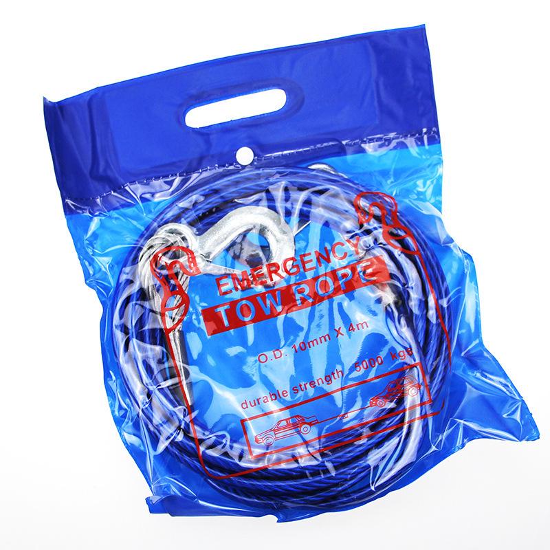 

4 м 5-тонный сверхпрочный буксировочный трос для автомобиля для экстренных случаев и использования на бездорожье