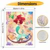 Disney The Little Mermaid Digital Oil Painting Diy Coloring Handpainted Filling Home Decoration Gift, Art for Adults, Wall Painting Decor