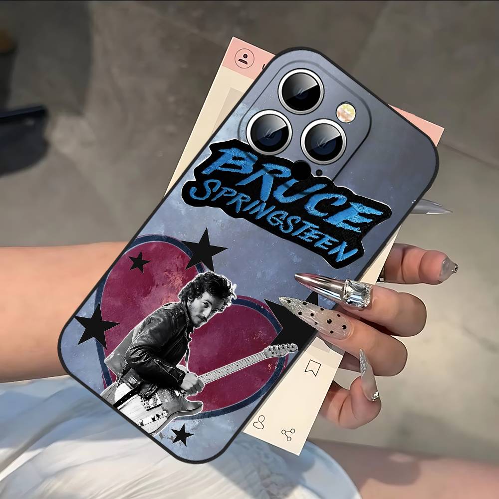 Guitarist R-Bruce Springsteen Phone Case Black Phone Case That Fits For IPhone 17,16,15,11,13,14 Pro Max,Plus,X,Xr,Xs Max,13Mini