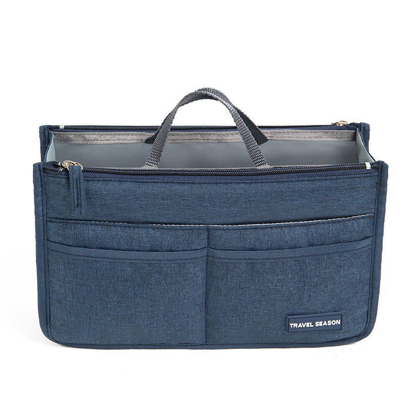 Fashion Travel Tote Bag Shaper Insert with Handles Large Capacity Purse Organizer Liner Bag Multifunctional Cosmetic Bag