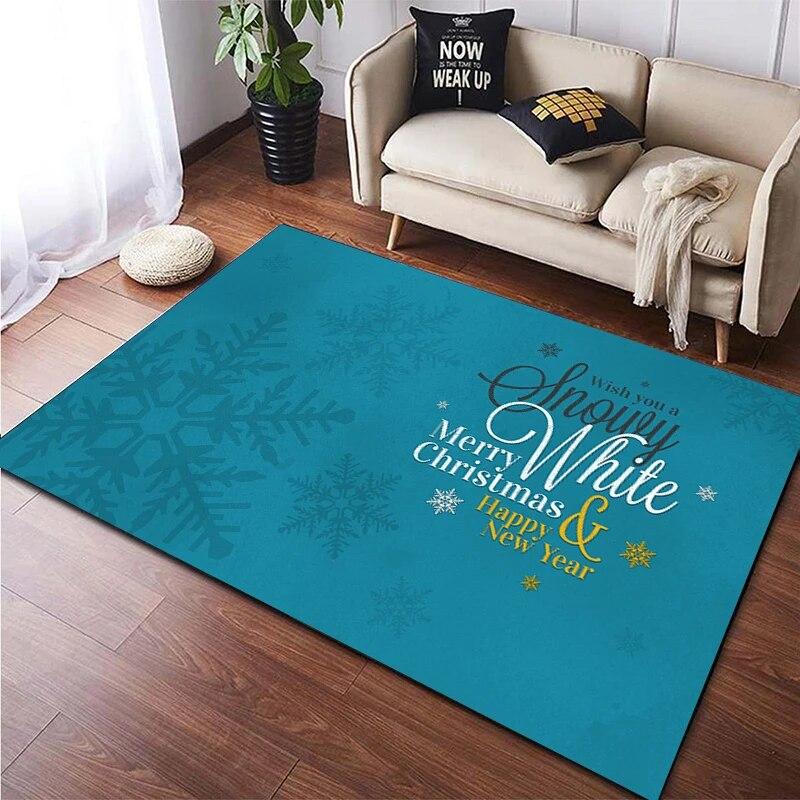 Christmas New Year Gift HD Printing Area Carpet, Living Room Sofa Decorative Carpet, Anti-skid Mat, Alfombras Direct Shipment