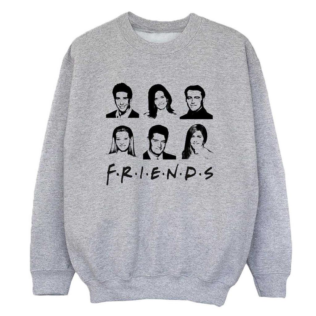 Friends Jungen Gesichter Logo Sweatshirt