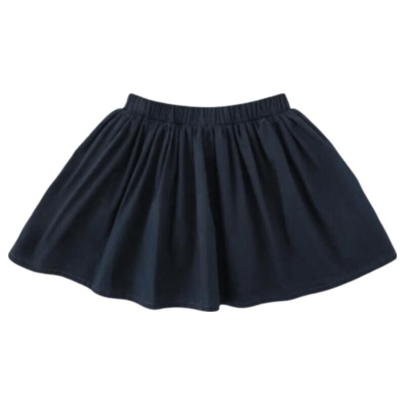 Youyou Girls Color-Block Sailor Collar Puff Sleeve T-Shirt & Skirt-Pants Set 90 cm
