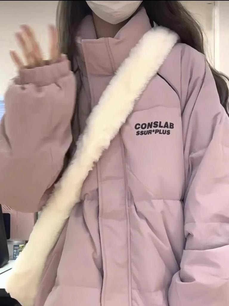 2024 Women's Korean-Style Oversized Down Jacket: Warm, Thick, Cotton-Padded Winter Coat