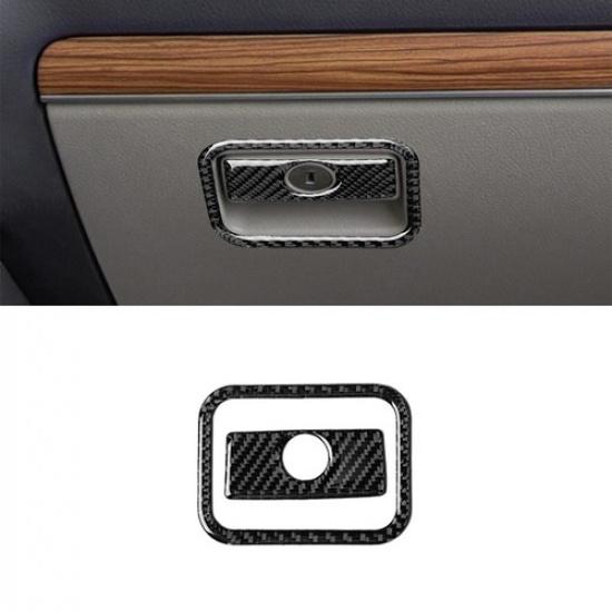 For Toyota Land Cruiser Prado Carbon Fiber Interior Glove Box Handle Cover Trim