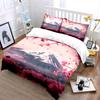 Cherry Blossom Mountain Art Set Multiple Sizes Kid'S And Adults' Bedroom Exquisite 3Pc Bedding Set, Gift