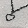 Collier Love Thorn: Pendentif Hip-Hop Tendance Épine Noire pour Hommes et Femmes