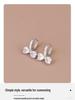 S925 Sterling Silver Bow Zirconia Earrings - Elegant Korean Style for Women