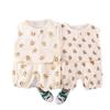 Summer Baby Cotton Gauze Short-Sleeve Two-Piece Set: Lightweight and Breathable for Boys and Girls