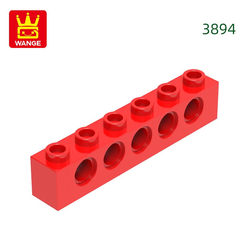 Non-Toxic 49Pcs/Lot 3894 1X6 5Holes Thick Block Moc Color Accessories Compatible With Brick Diy Children'S Toy Assembly Parts