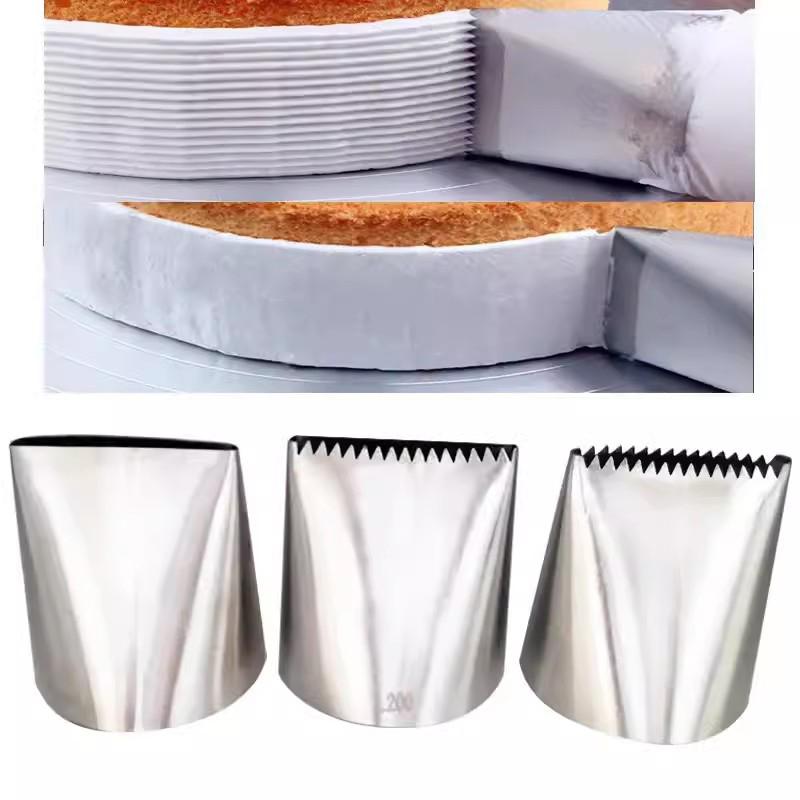 1/3 Pezzi Ugelli Extra Large in Acciaio Inossidabile Ugelli da Pasticceria per Glassa Strumenti per Decorare Torte alla Panna Punta da Pasticceria Accessori per Torte in Fondant