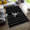 Stone Hole Skull Print Carpet Terror Skull 2D Printed Door Mat Living Room Bedroom Home Decor Carpet