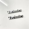 4X Technic Speaker 46x9mm aluminum sticker technics car styling stereo speaker badge emblem Sticker Car Accessories