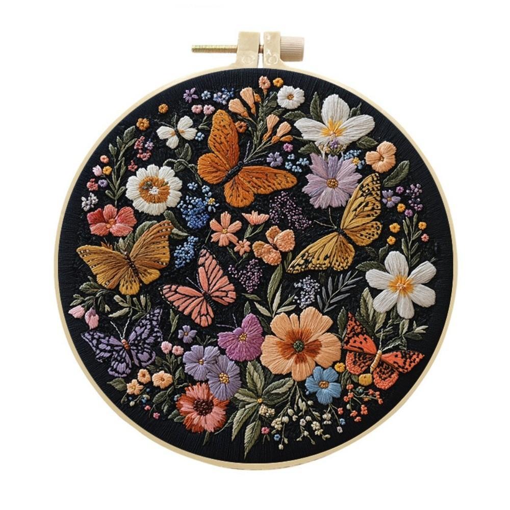 Embroidery Frame Fabric Material Package Cat DIY Craft Kits New Embroidery Kit  Handmade