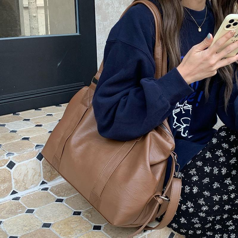 Handheld Travel Bag for Women, New Korean Casual Tote Bag, Large Capacity Crossbody Bag, Luggage Bag