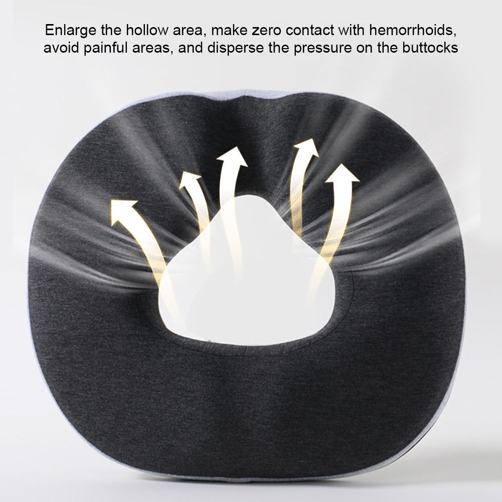 Memory Cotton Hemorrhoid Pad Office Cushion Sitting No Collapsing Summer Breathable Chair Fart Pad Beautiful Buttocks Coccyx Cushion