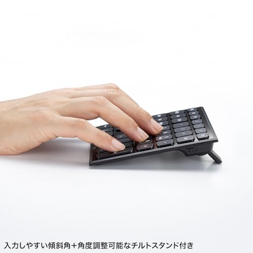 SANWA SUPPLY Spreadsheet Bluetooth Numeric Keypad NT-BT27BK